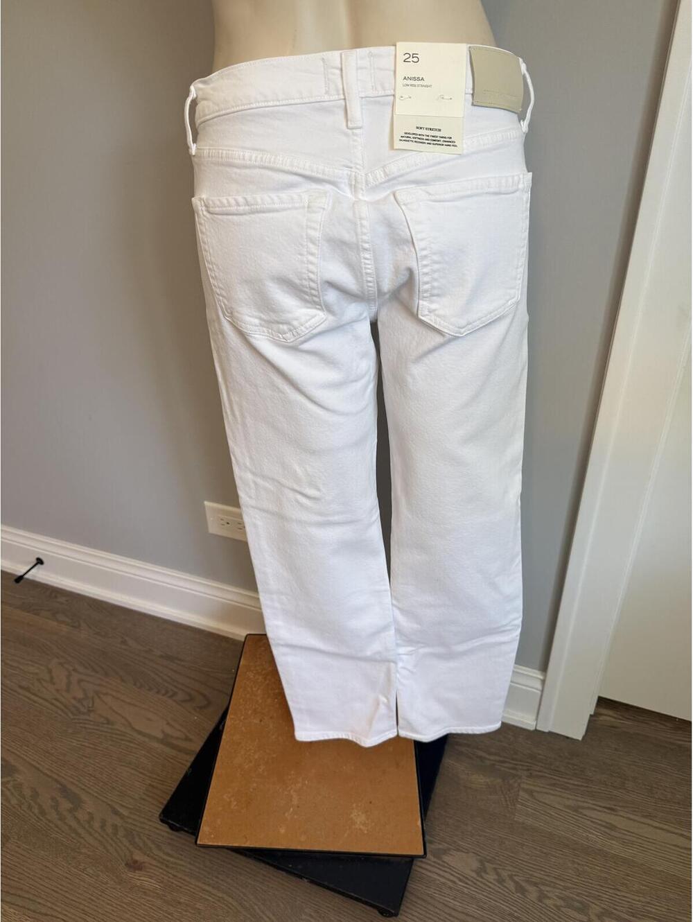 NWT Citizens of Humanity Anissa Straight Leg Jeans White Size 25 - Picture 7 of 13